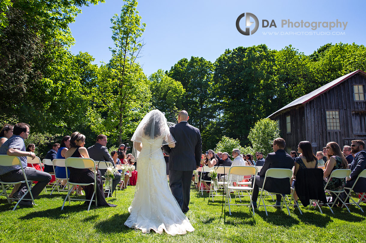 Wedding Ceremony at The Falls Inn and Spa