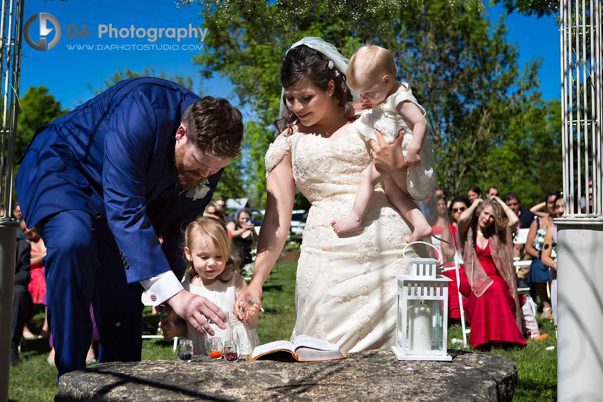 Wedding Ceremony at The Falls Inn and Spa in Walter Falls