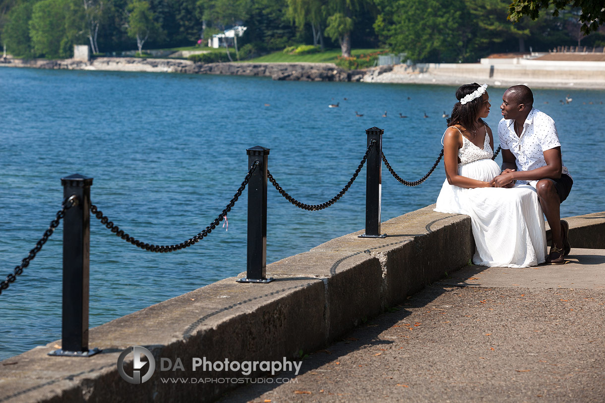 Maternity photo session by the lake