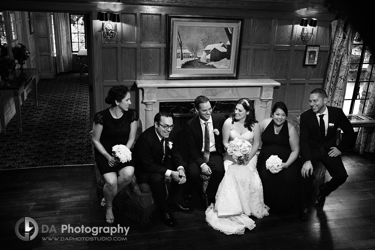 Bob Rumball Manor Bridal party photo