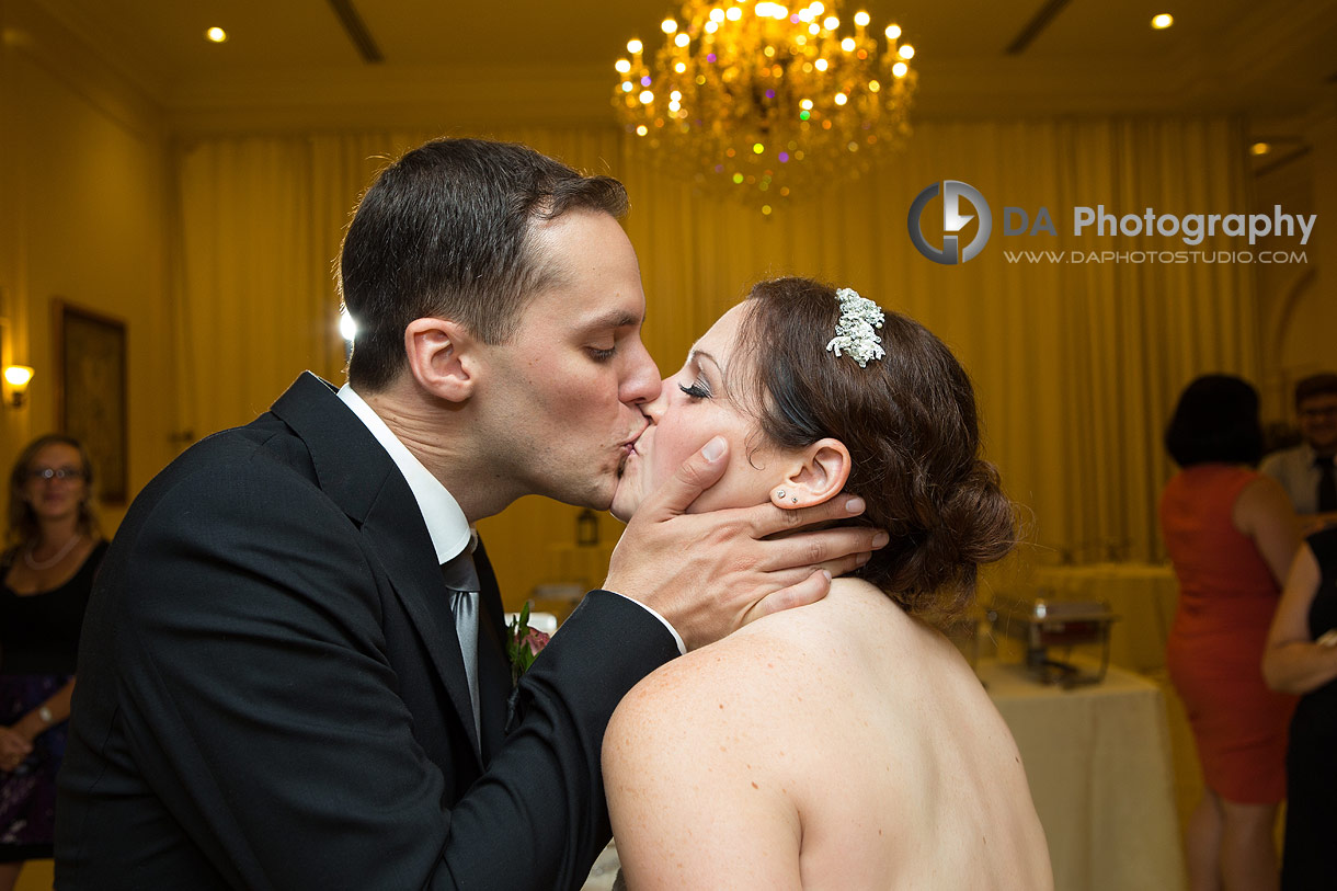 Bride and Groom at Da Vinci Banquet Hall Wedding