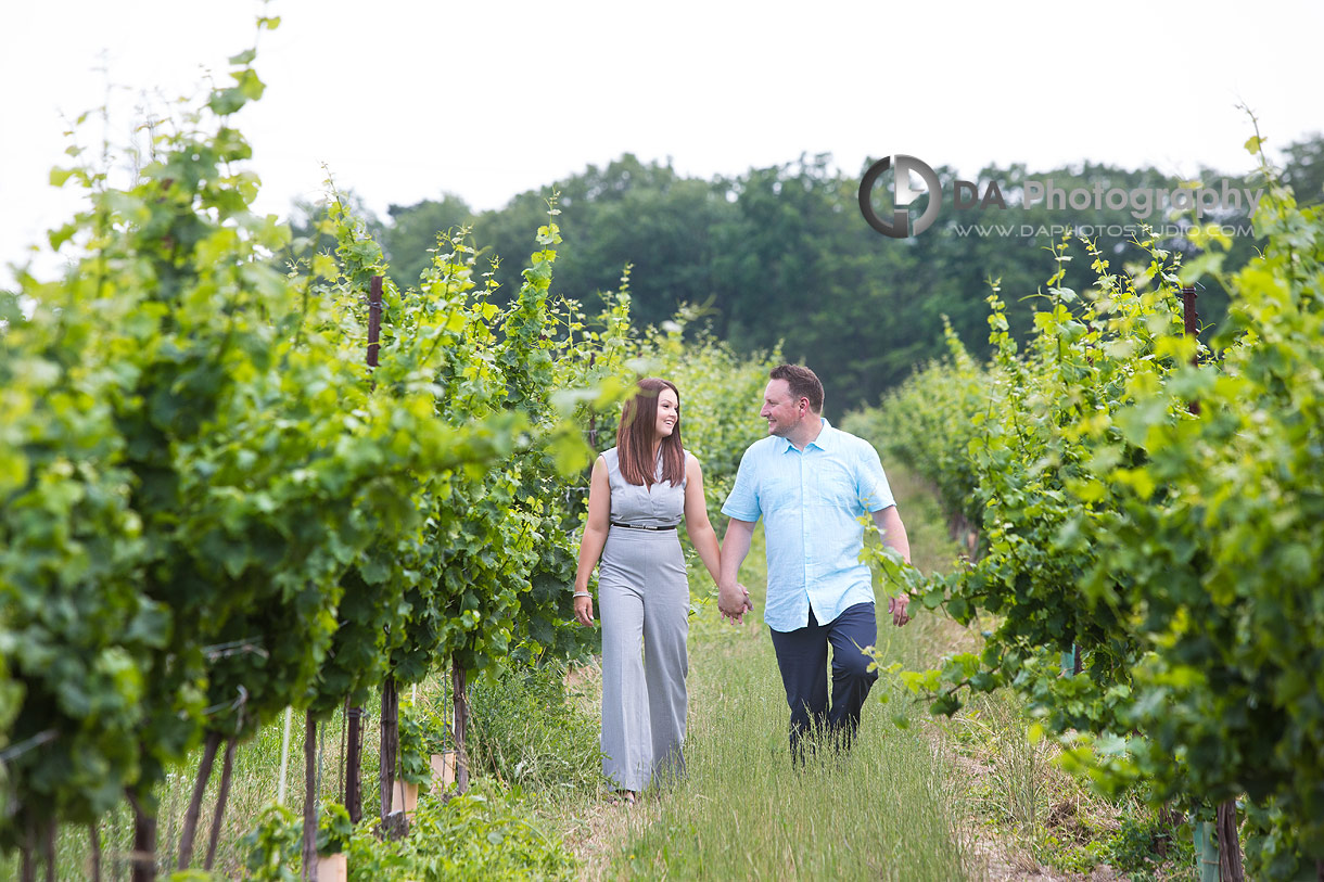 Creekside Estate Winery Engagement Photographer