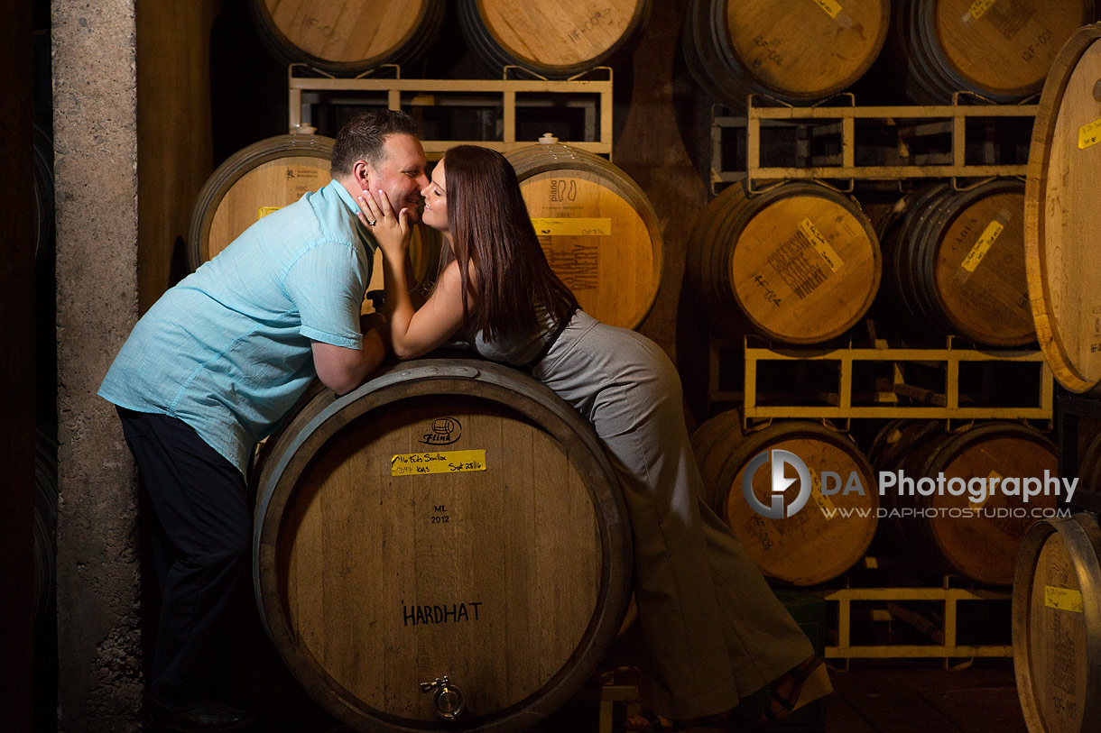Best Photographer for Creekside Estate Winery Engagement