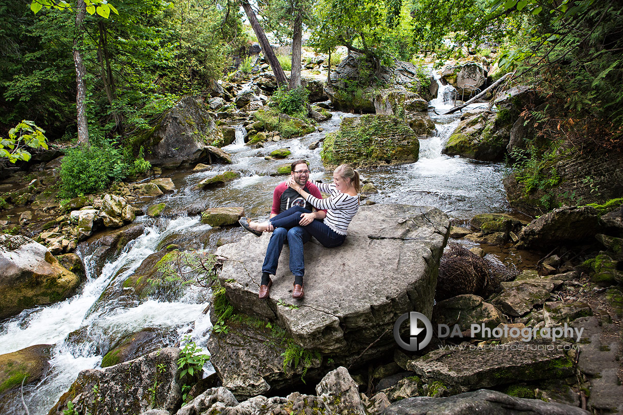 Fun Engagements at Inglis Falls