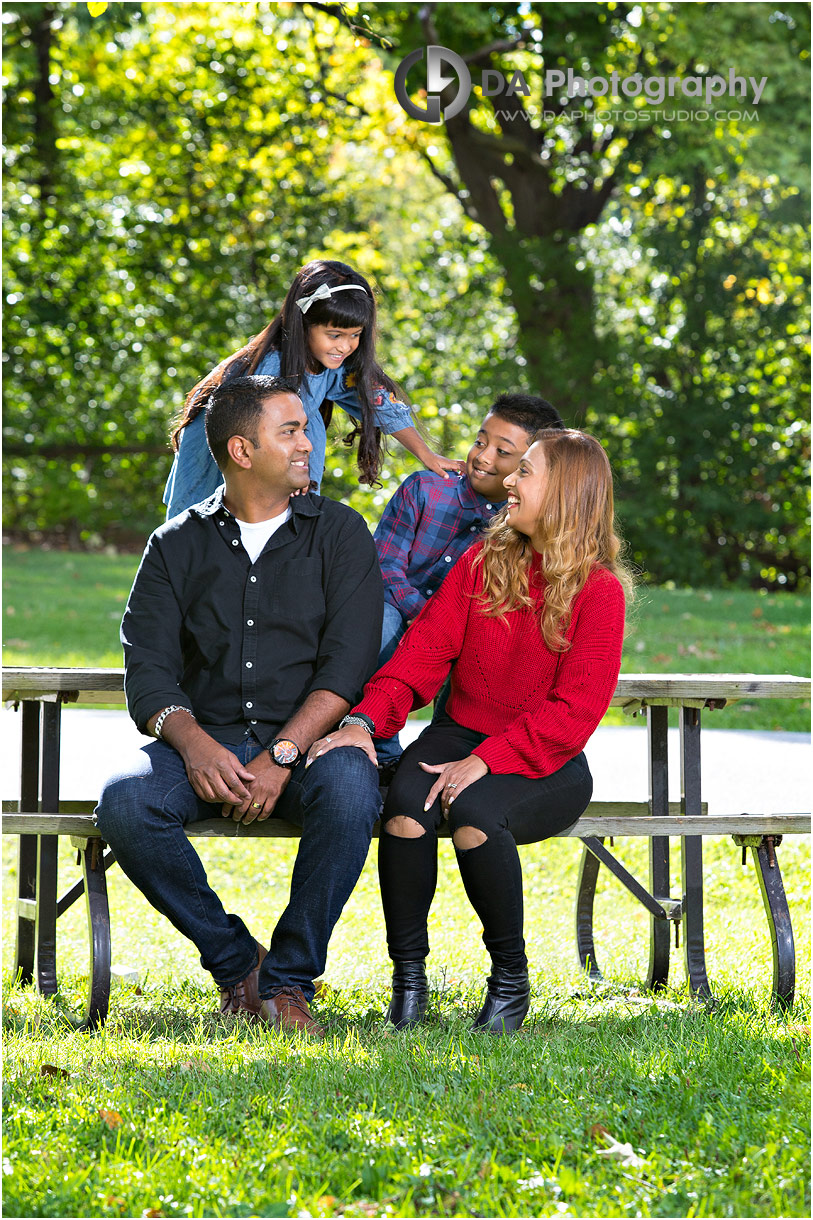 Family photographer at Heart lake Conservation Area