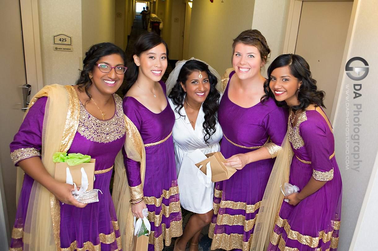 Bridesmaids at Hilton Garden Inn in Burlington