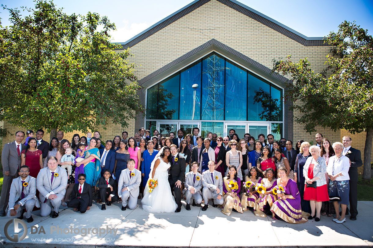 Big Wedding Group Photo in Burlington