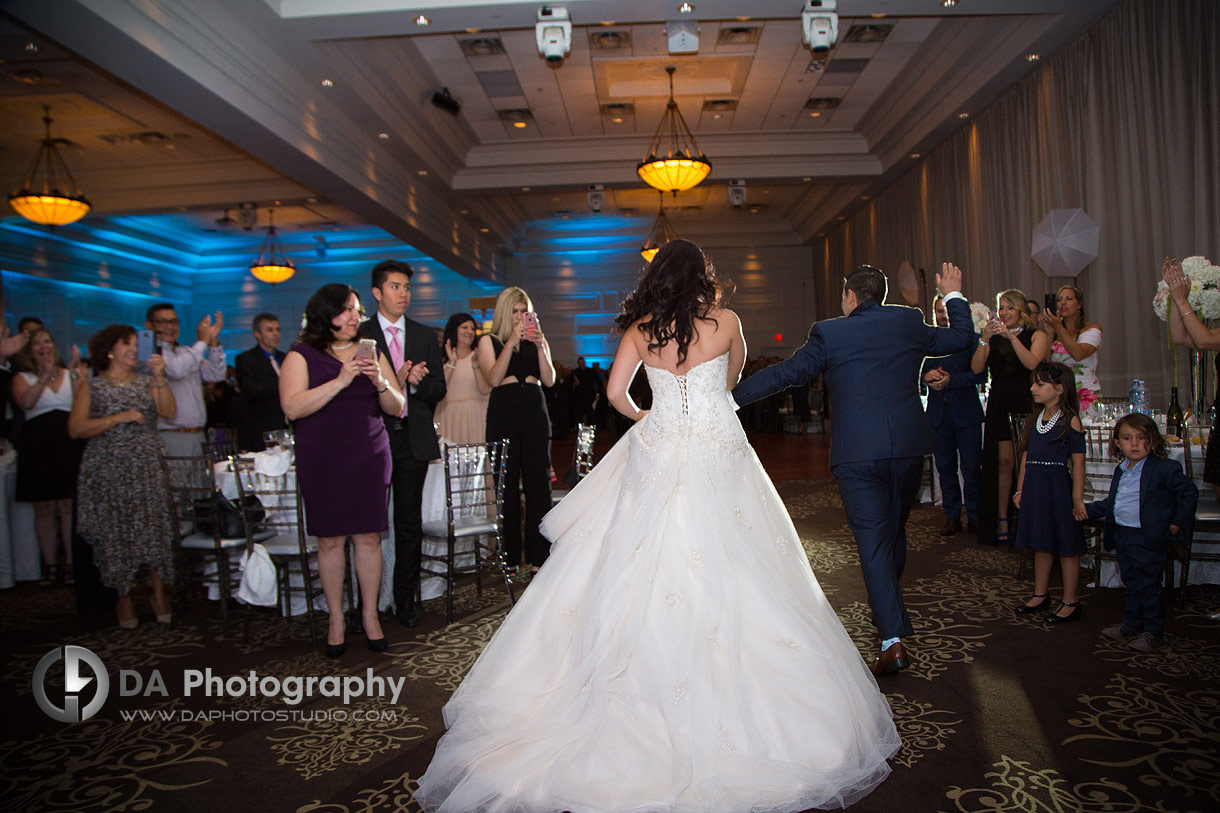 Bride and Groom at Terrace Banquet Hall