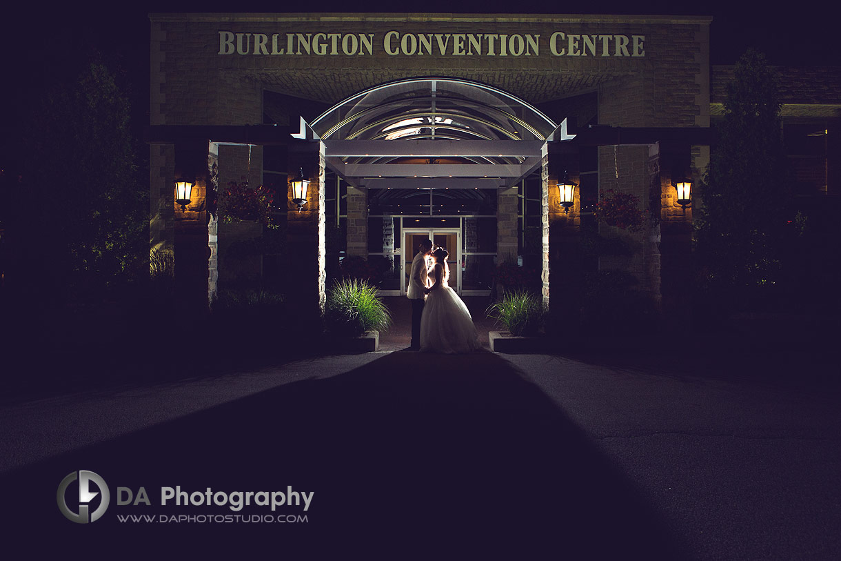 Bride and Groom at Burlington Convention Centre