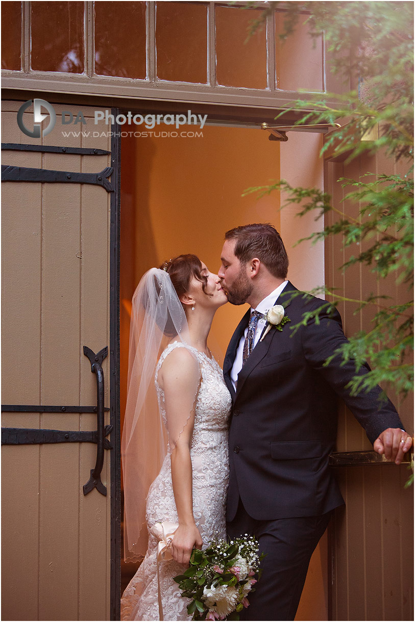 Bride and Groom at Millcroft Inn