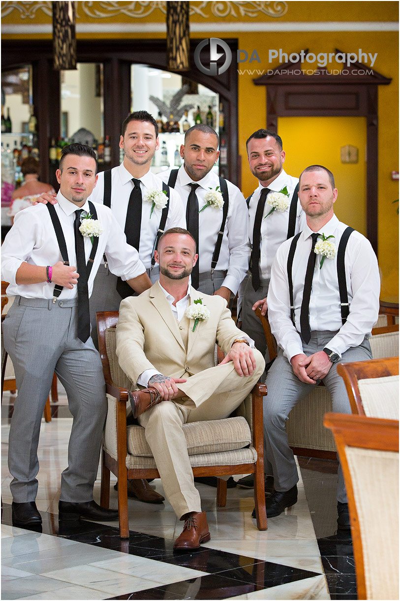 Groomsman at Luxury Bahia Principe Esmeralda