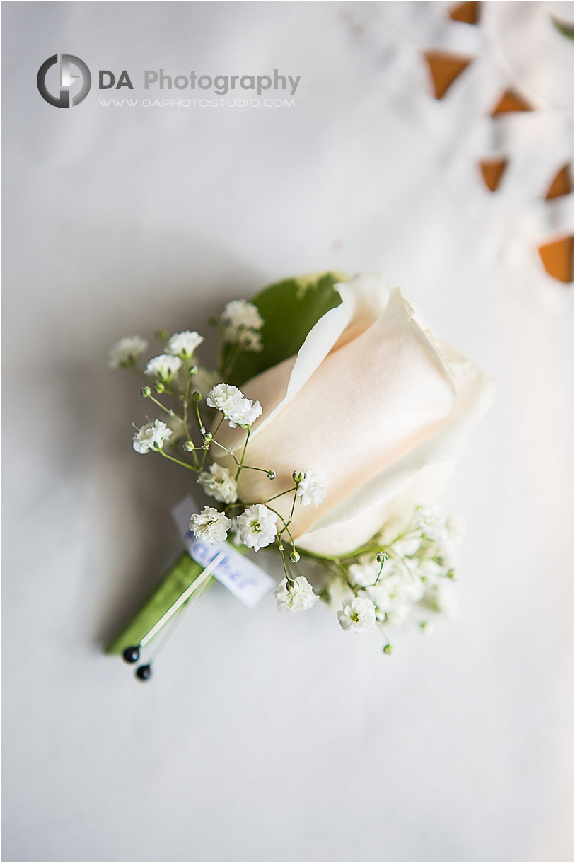 Wedding photo of buttoners