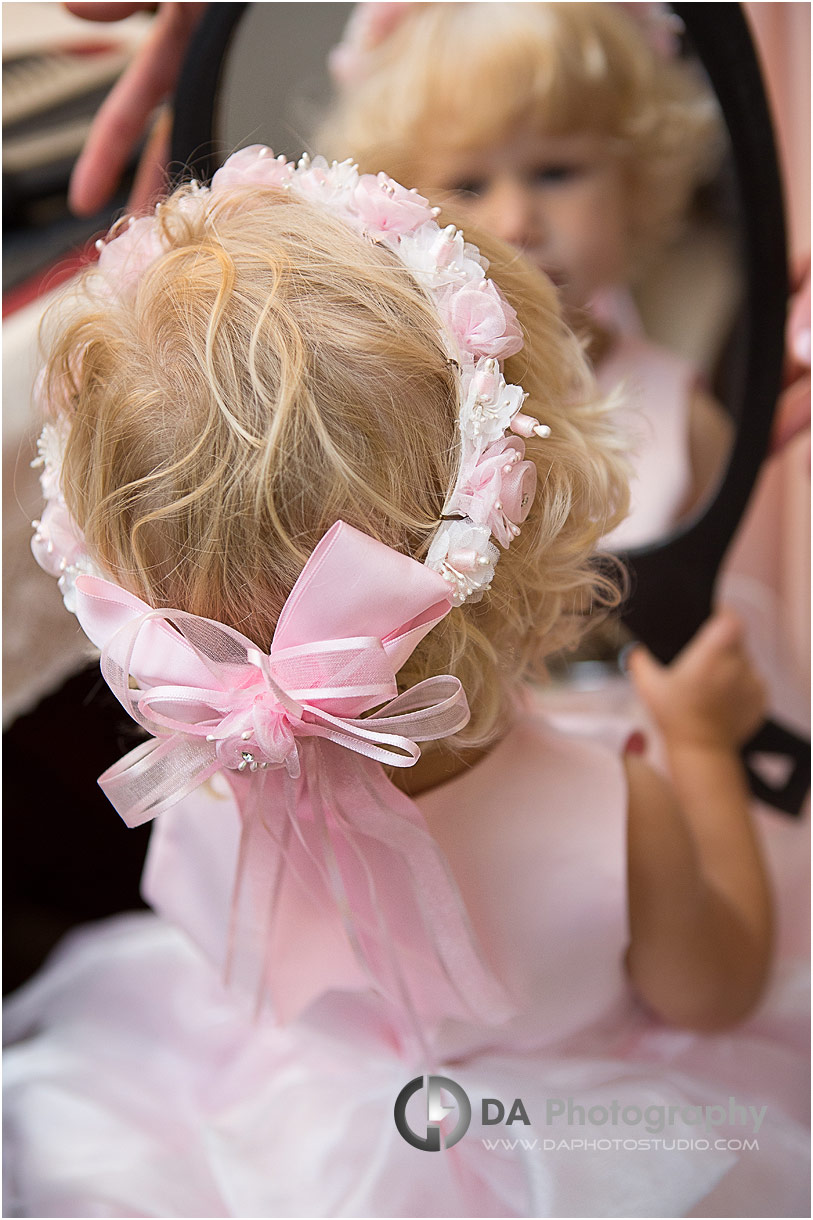 Flower girl in Paris Wedding