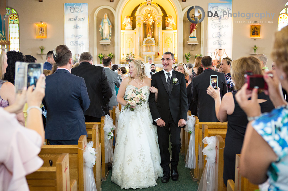 Bride and Groom at St. Joseph Church