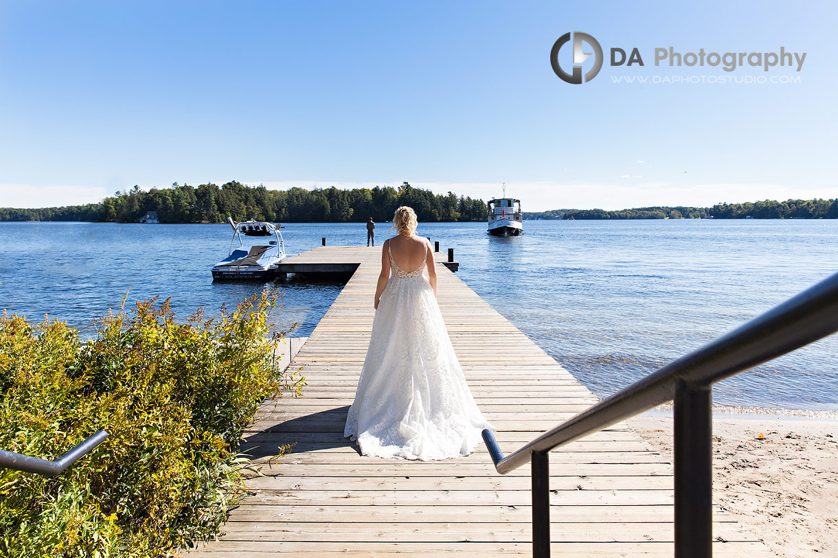 Bride and Groom in Muskoka