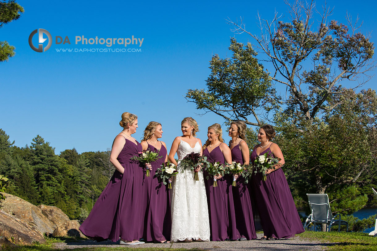 Bridesmaids in Muskoka at JW Marriottt The Rosseau Resort & Spa