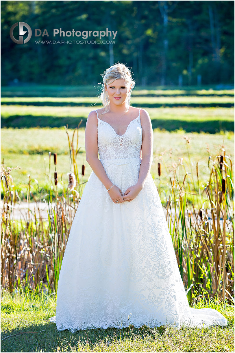 Bride at Muskoka Lakes farm and winery