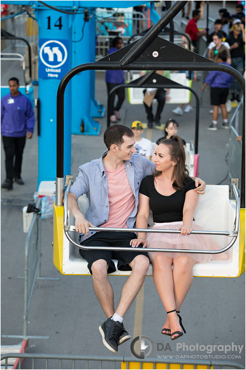 Engagement Photo at CNE in Toronto