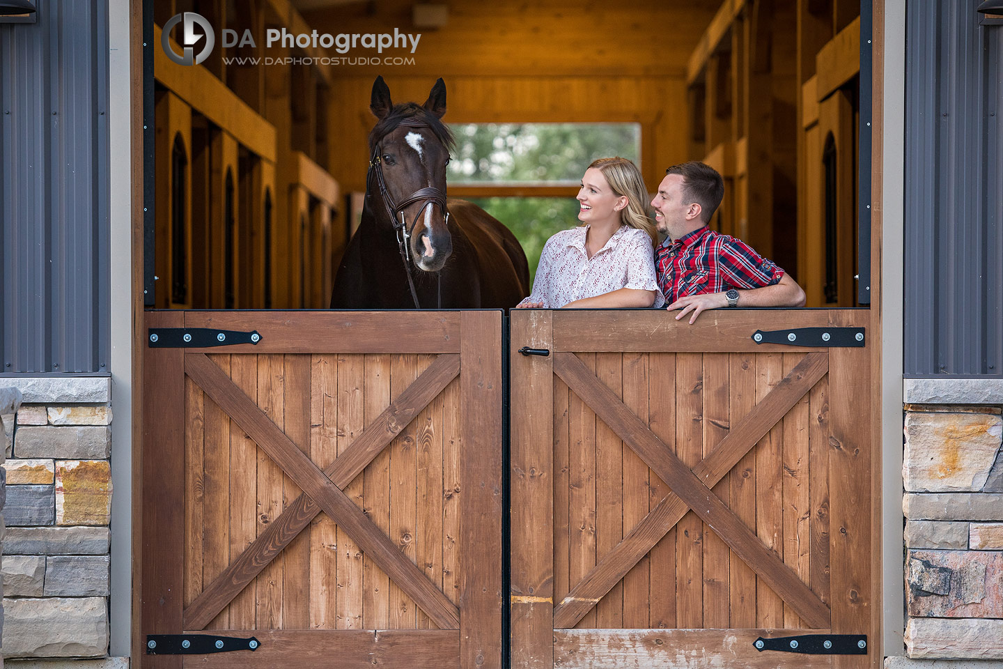 Horse Stable Engagement Photographer