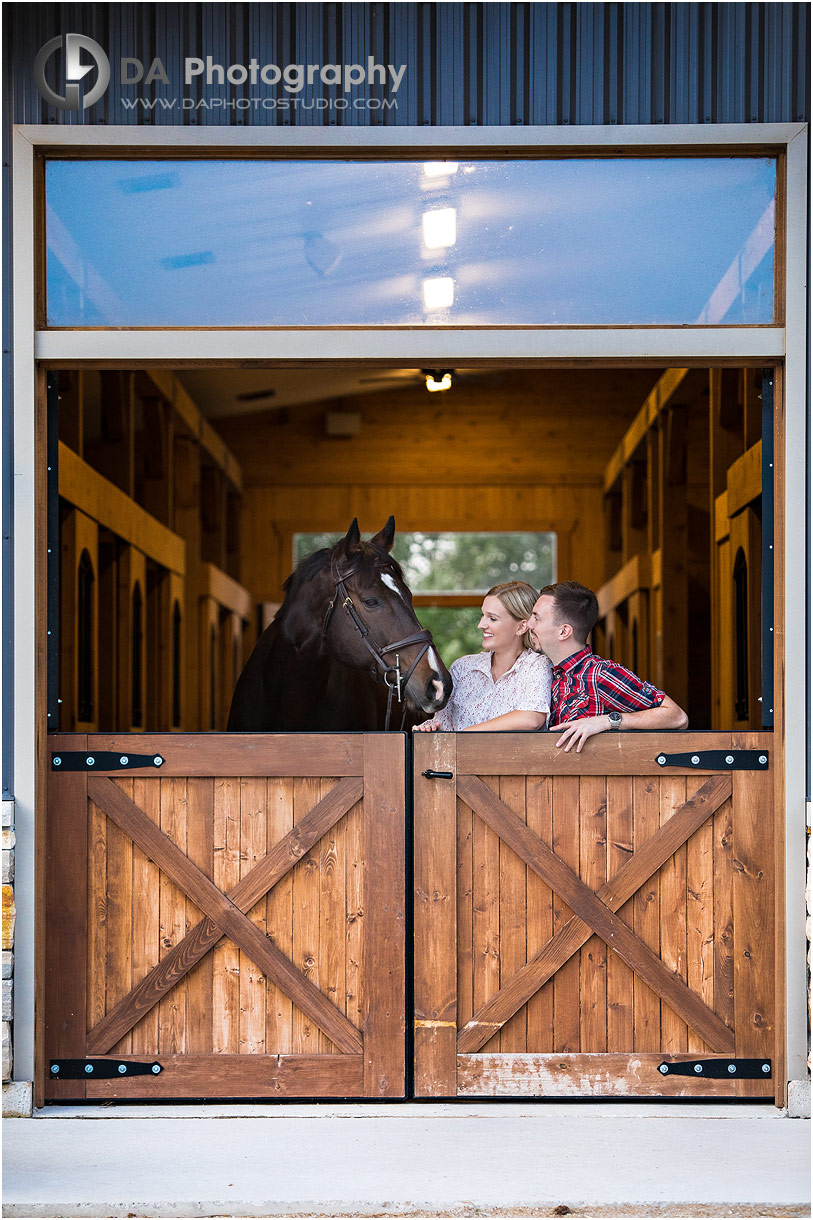 Engagement Photographs at Horse Stable