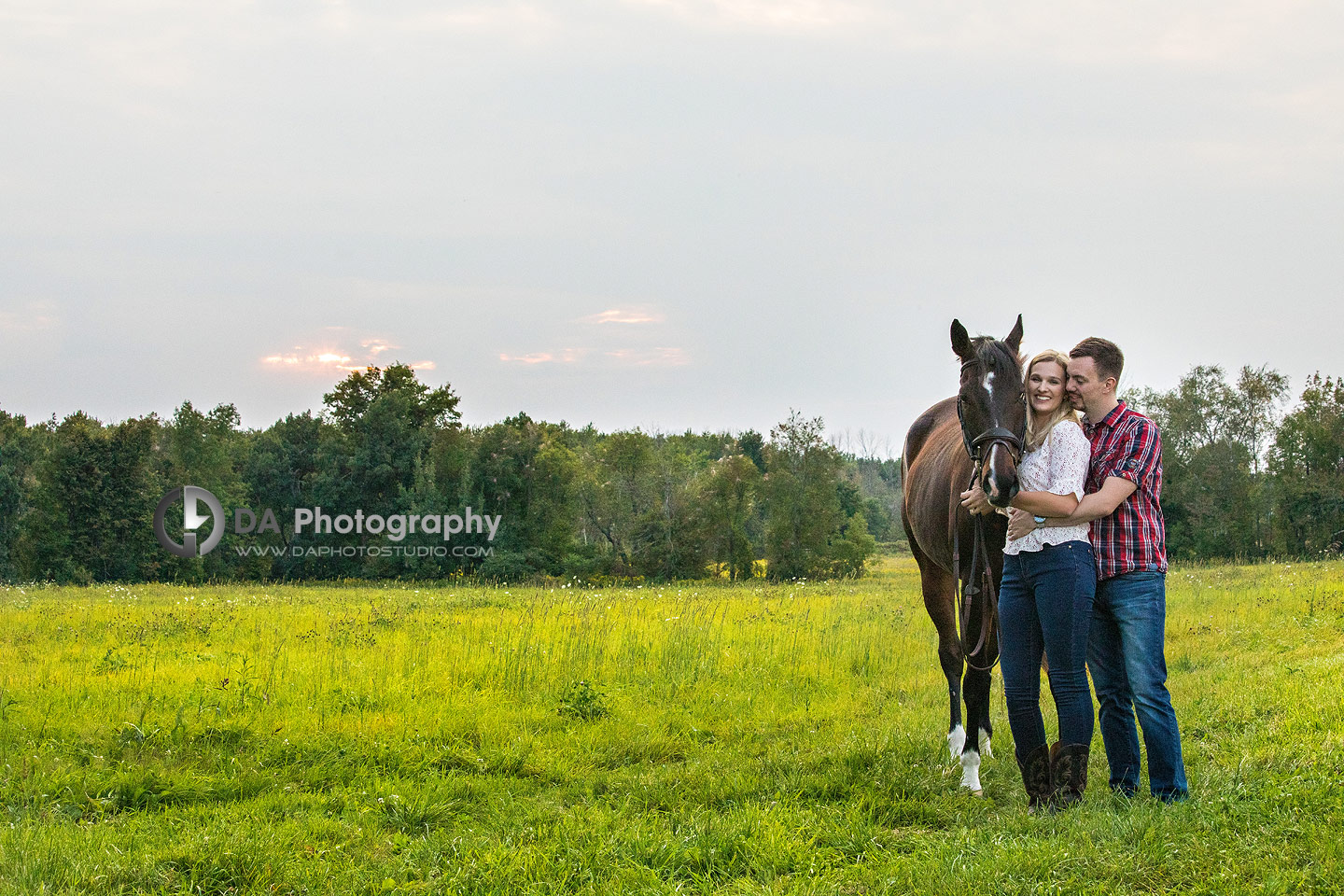 Horse Stable Engagement Photos
