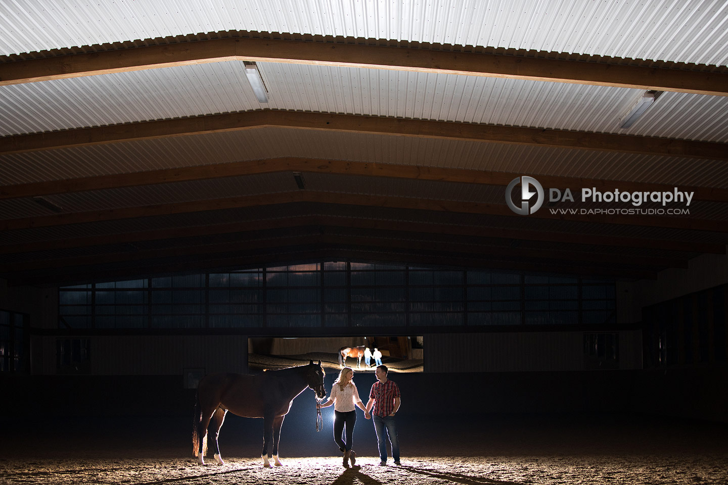 Engagement Photos at Horse Stable