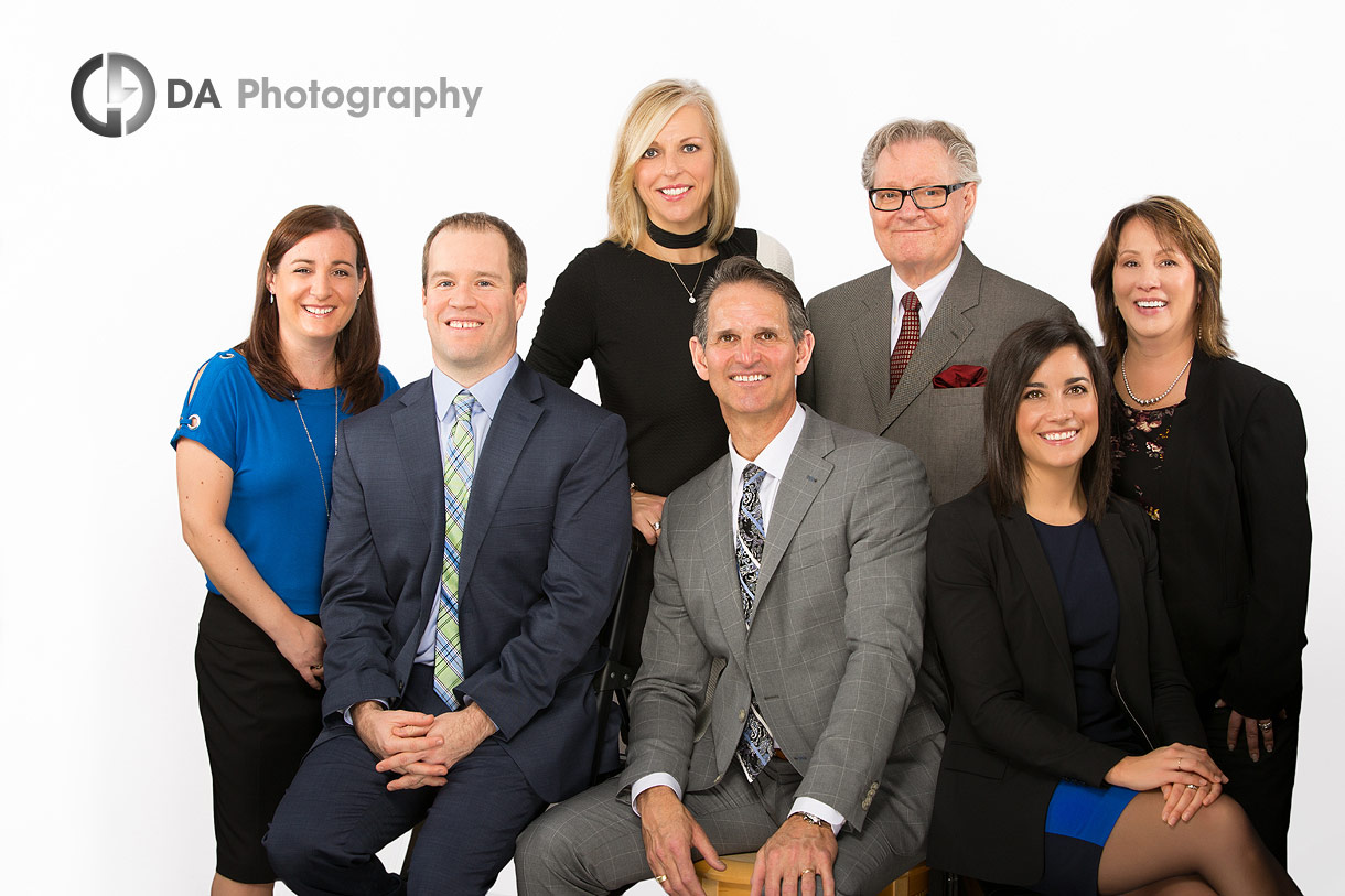 Group business portraits at Spence and associates