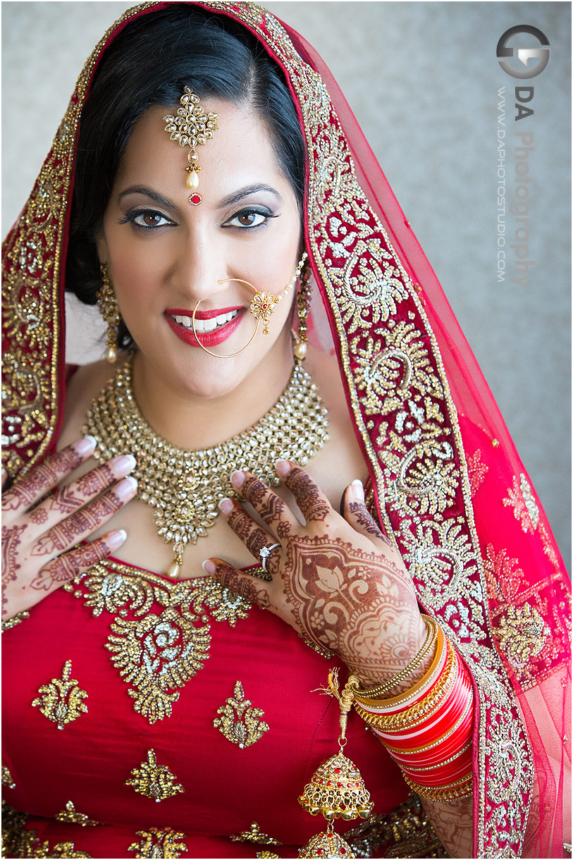 Bride at Traditional Indian wedding