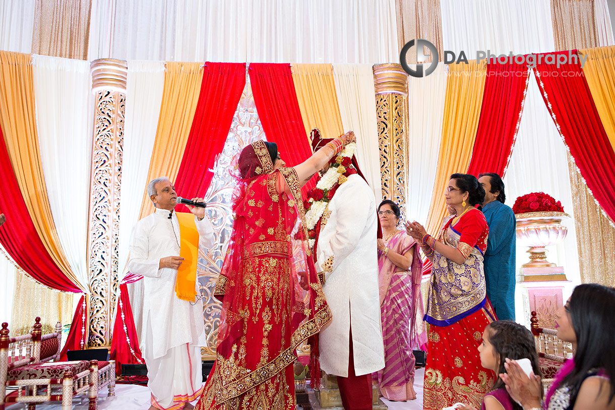 Bride and Groom at Traditional Indian Wedding