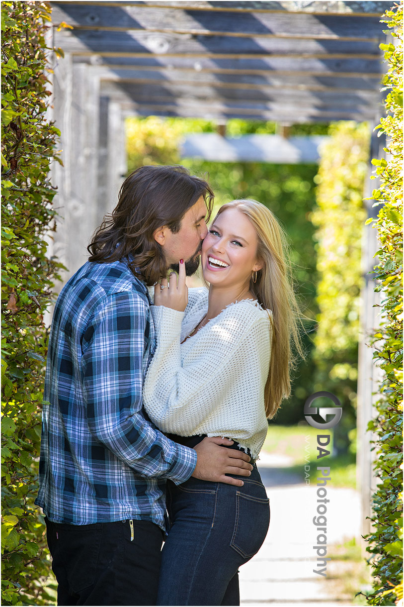 Engagement Photographs in Guelph Arboretum