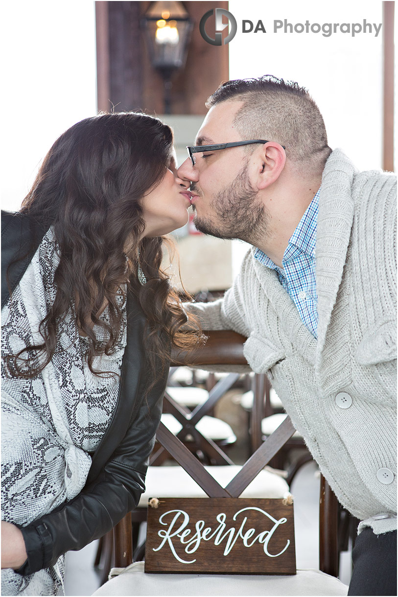 Winter maternity photos at Cambridge Mill