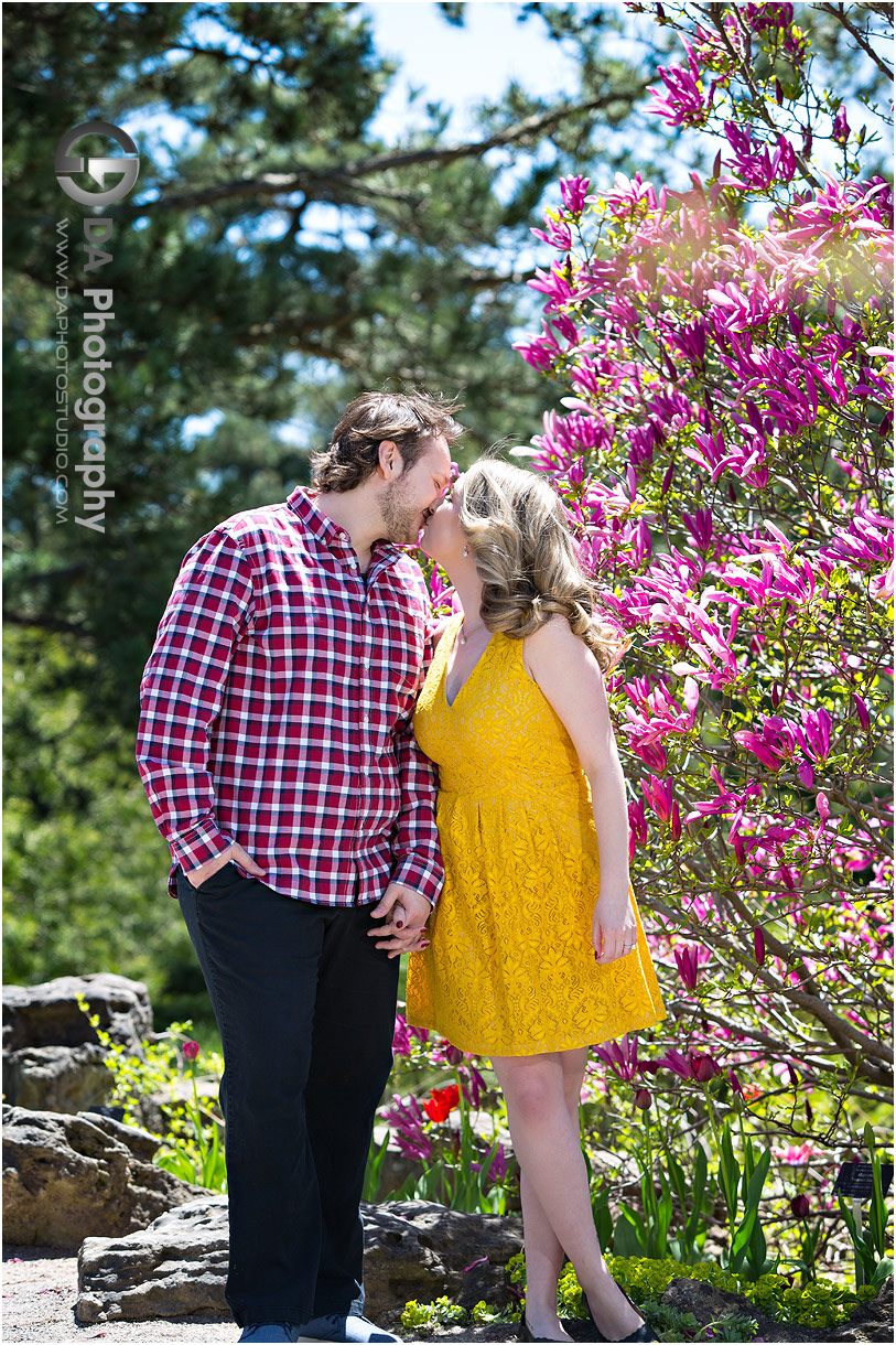 Engagement at Rock Garden in Burlington