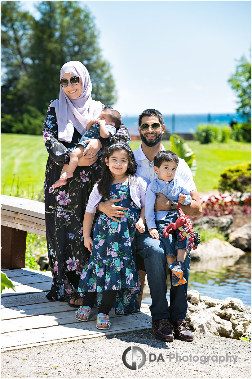 Oakville family photos by the lake