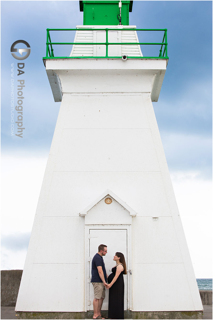 Maternity photos by the light house