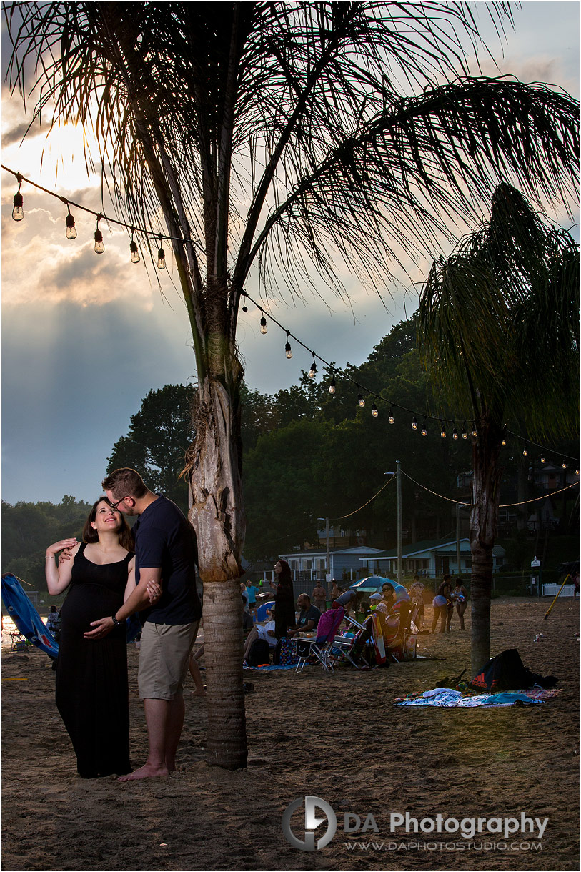 Maternity photos at sunset