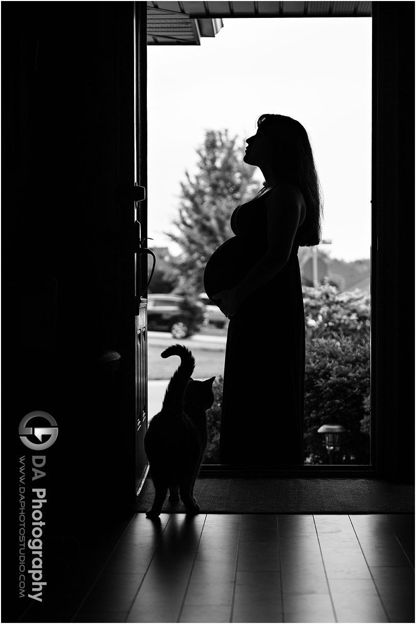 Maternity photography at home