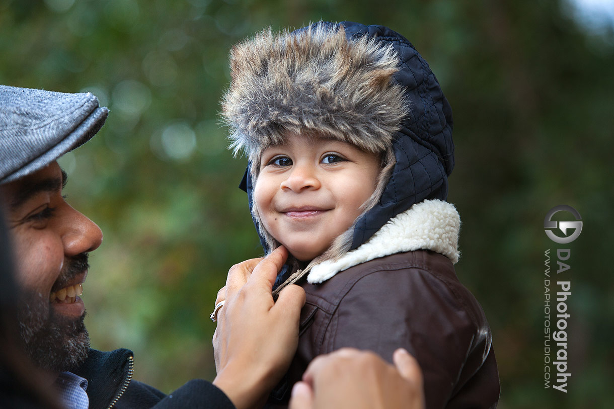 Family photo session at Heart Lake Conservation Area