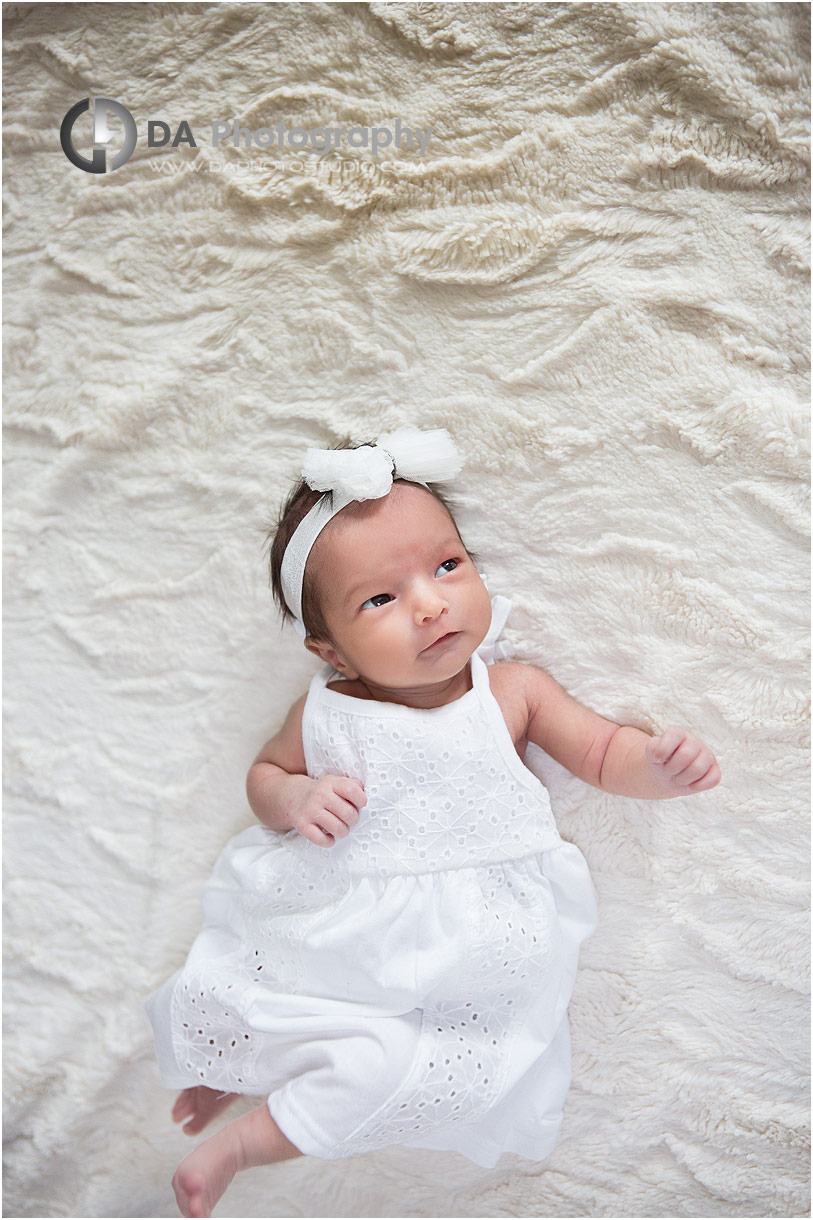 Newborn photos in house set up