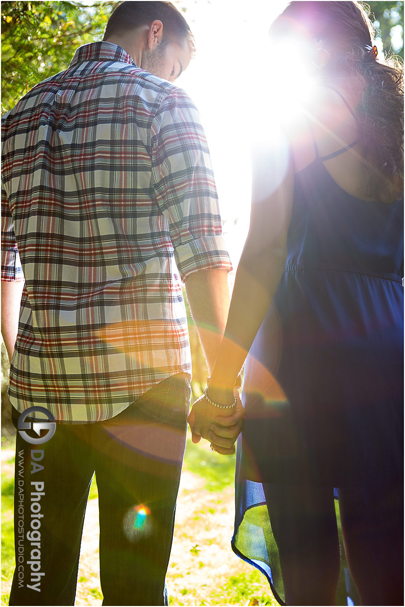 Sunset engagement photography in Burlington