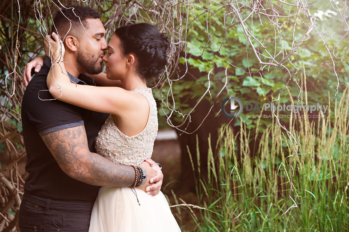 Intimate engagement photos at Hendrie Park