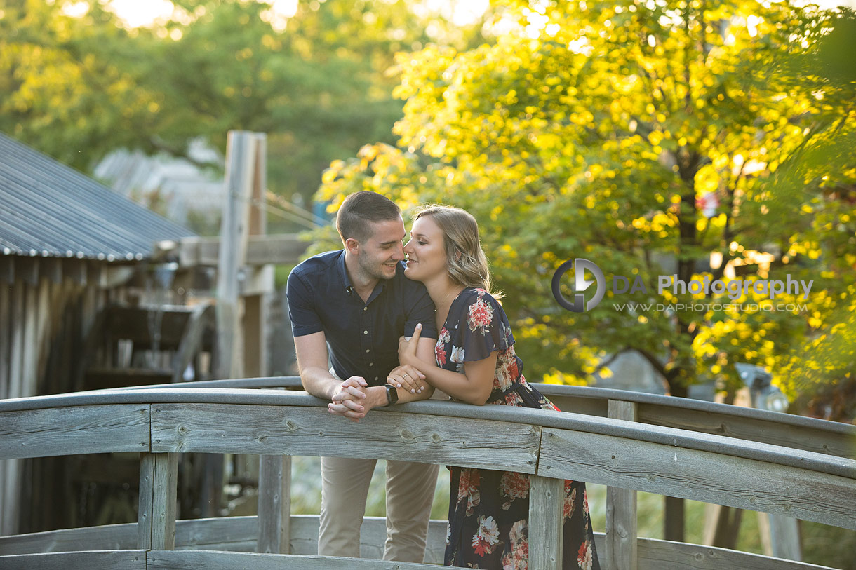 Intimate engagement photos in Stouffville