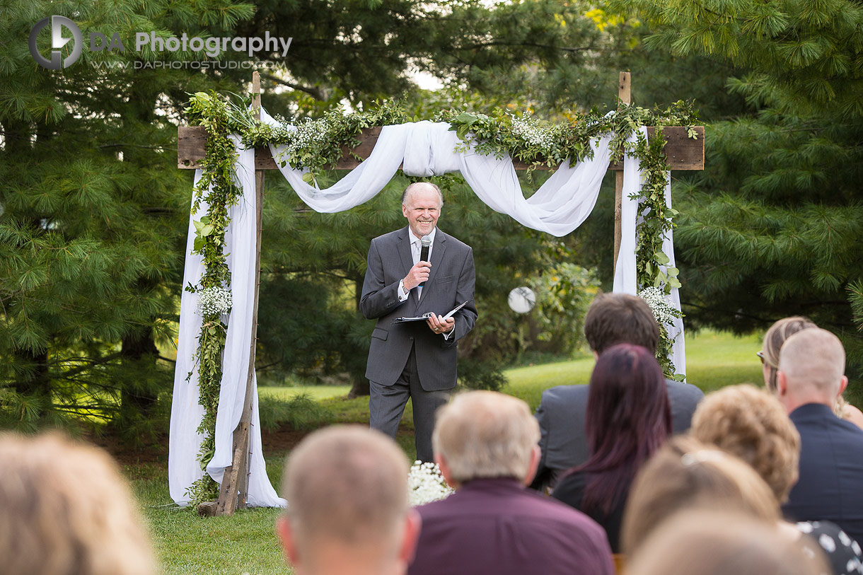 Outdoor Wedding Ceremony at Barn Wedding