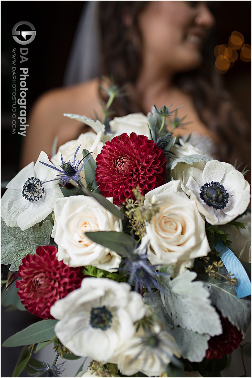 Bride at Barn wedding