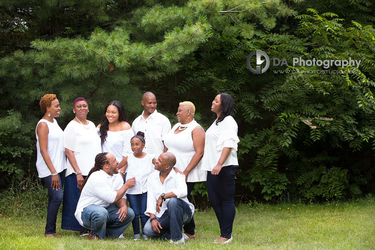 Summer family Reunion photos at Heart Lake Conservation Area