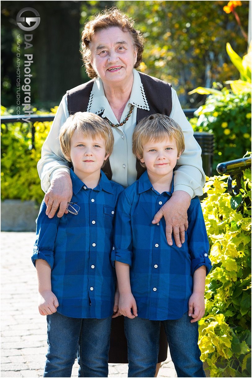 Twins with their grandmother at LaSalle Park 