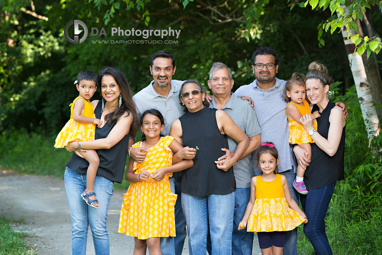 Summer family Reunion photos at Heart Lake Conservation Area