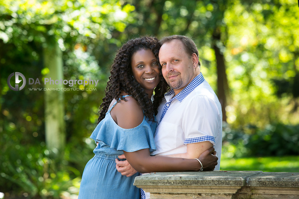 Garden Engagement photos at Adamson Estate