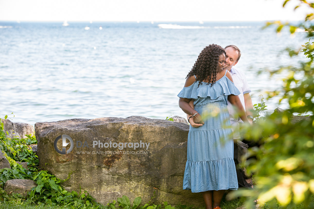 Mississauga engagement photos by the lake