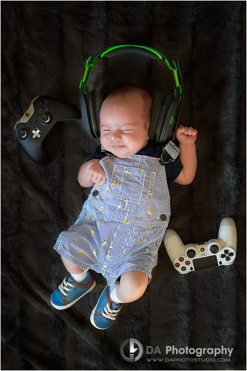 Baby photos with gaming controllers