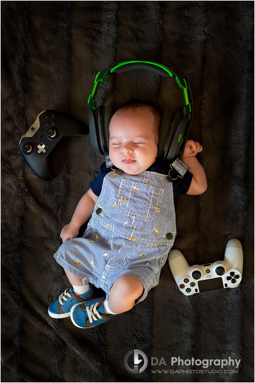 Baby photos with headphones